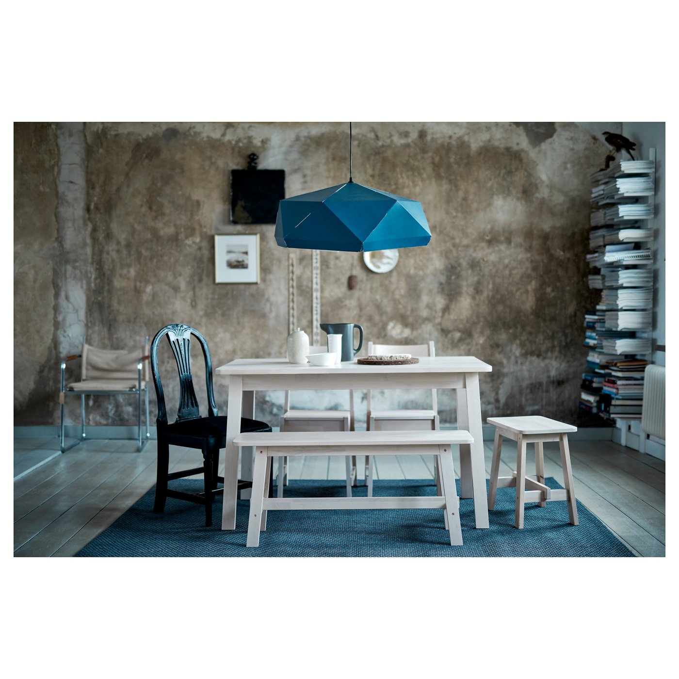 NORRKER Bench White Birch 103 Cm IKEA NORRKER Bench White Birch 103 Cm IKEA