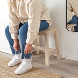 NORRÅKER Stool, birch, 45 cm