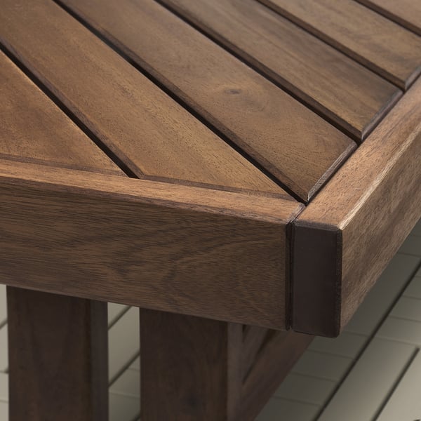 NORRMANSÖ Bench, outdoor, acacia, 200 cm