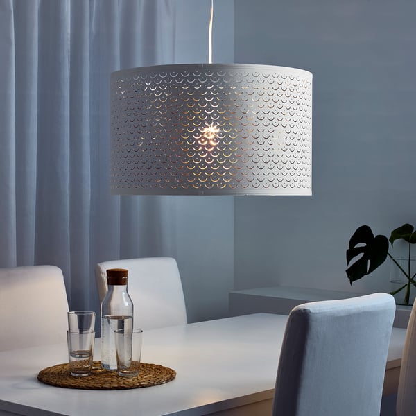 NYMÖ white, brasscolour, lamp shade, 59 cm IKEA