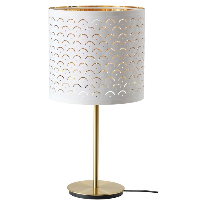 NYMÖ / SKAFTET white brass/brass, table lamp IKEA