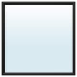 NYPONBUSKE Mirror, black, 65x65 cm