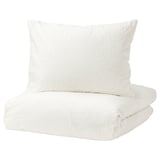 OFELIA VASS Duvet cover and 2 pillowcases, white, 200x200/50x80 cm