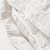 OFELIA VASS Duvet cover and 2 pillowcases, white, 200x200/50x80 cm