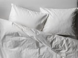 OFELIA VASS Duvet cover and 2 pillowcases, white, 200x200/50x80 cm