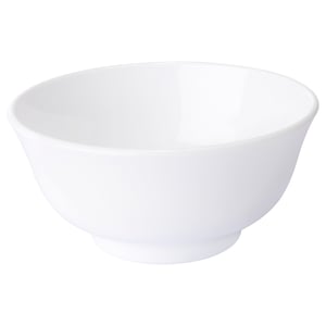 OFTAST white bowl, made of durable tempered glass, simple and elegant design, round with smooth edge.