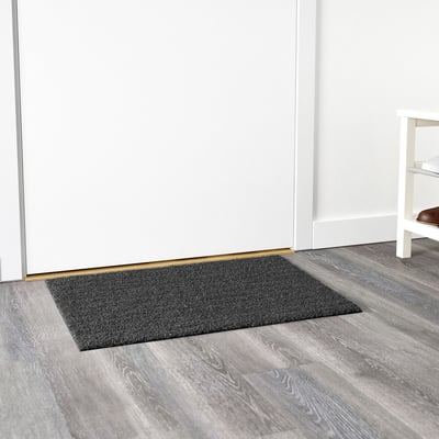 VATTENVERK Door mat, indoor, dark gray, 3'3x4'11 - IKEA