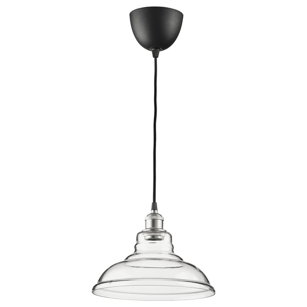 Ovanby Transparent Glass Pendant Lamp 30 Cm Ikea