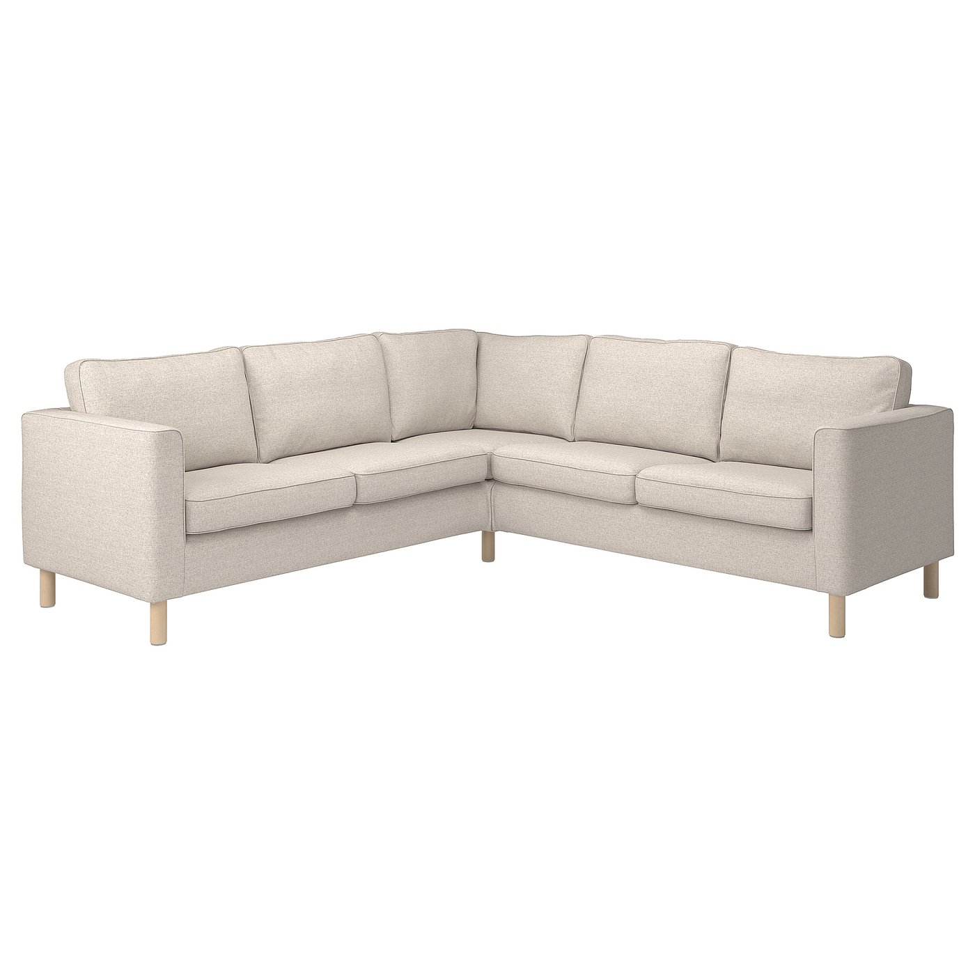 IKEA PARUP 4-Seat Sectional Sofa Cover ONLY - Vissle Dark Green, 504.937.59, 73% Polyester