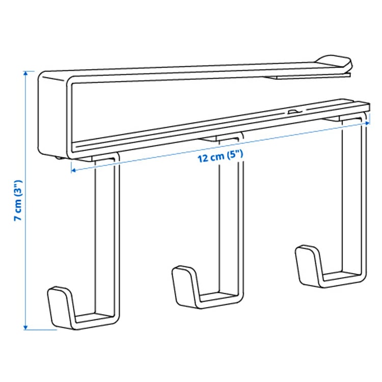 PÅLYCKE clipon hook rack IKEA