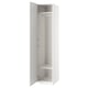 Option: PAX / ÅHEIM Wardrobe combination, white/mirror glass, 50x60x236 cm
