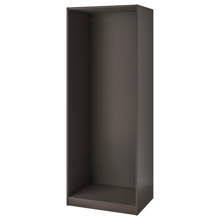 PAX wardrobe frame, dark grey, 75x58x201 cm IKEA