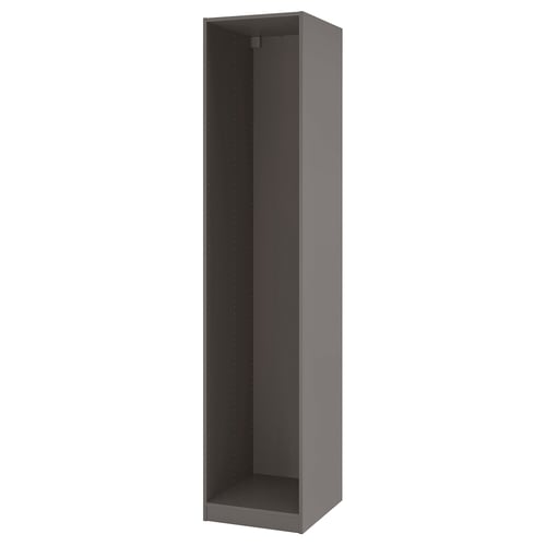 PAX Wardrobe frame - dark grey 50x58x236 cm