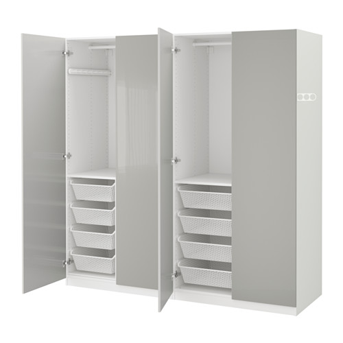 pax wardrobe white fardal high gloss light grey__0454003_pe602543_s4