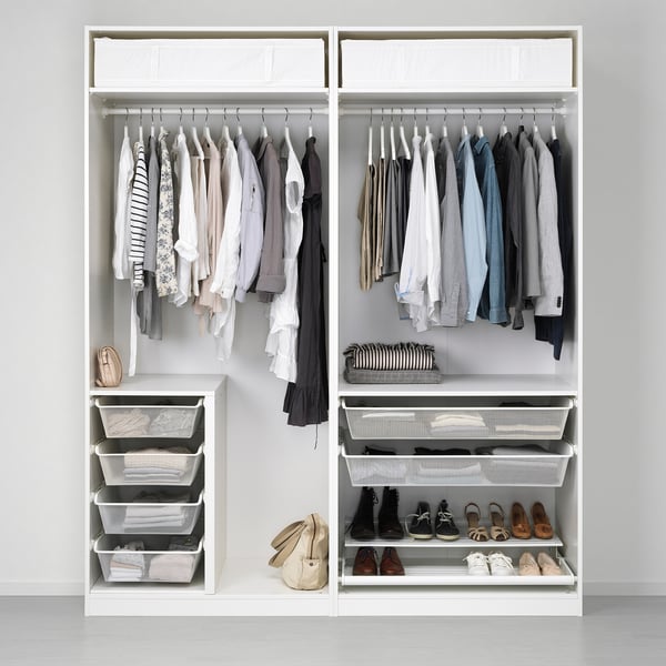 Pax Wardrobe White Grimo White Ikea