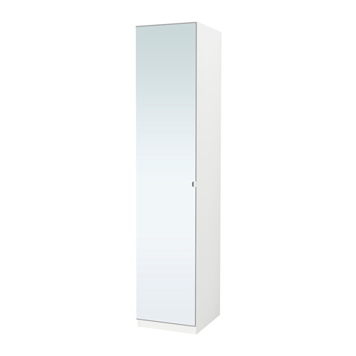 PAX Wardrobe White/vikedal mirror glass 50 x 60 x 236 cm IKEA