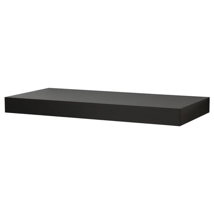 PERSBY wall shelf, blackbrown, 59x26 cm IKEA