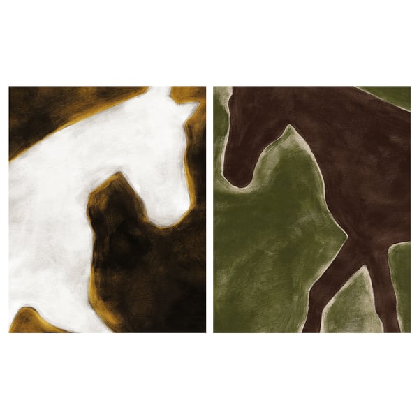 PJÄTTERYD Picture, Equestrian beauties, 40x50 cm