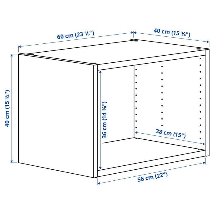 PLATSA white, Frame, width 60 cm height 40 cm IKEA