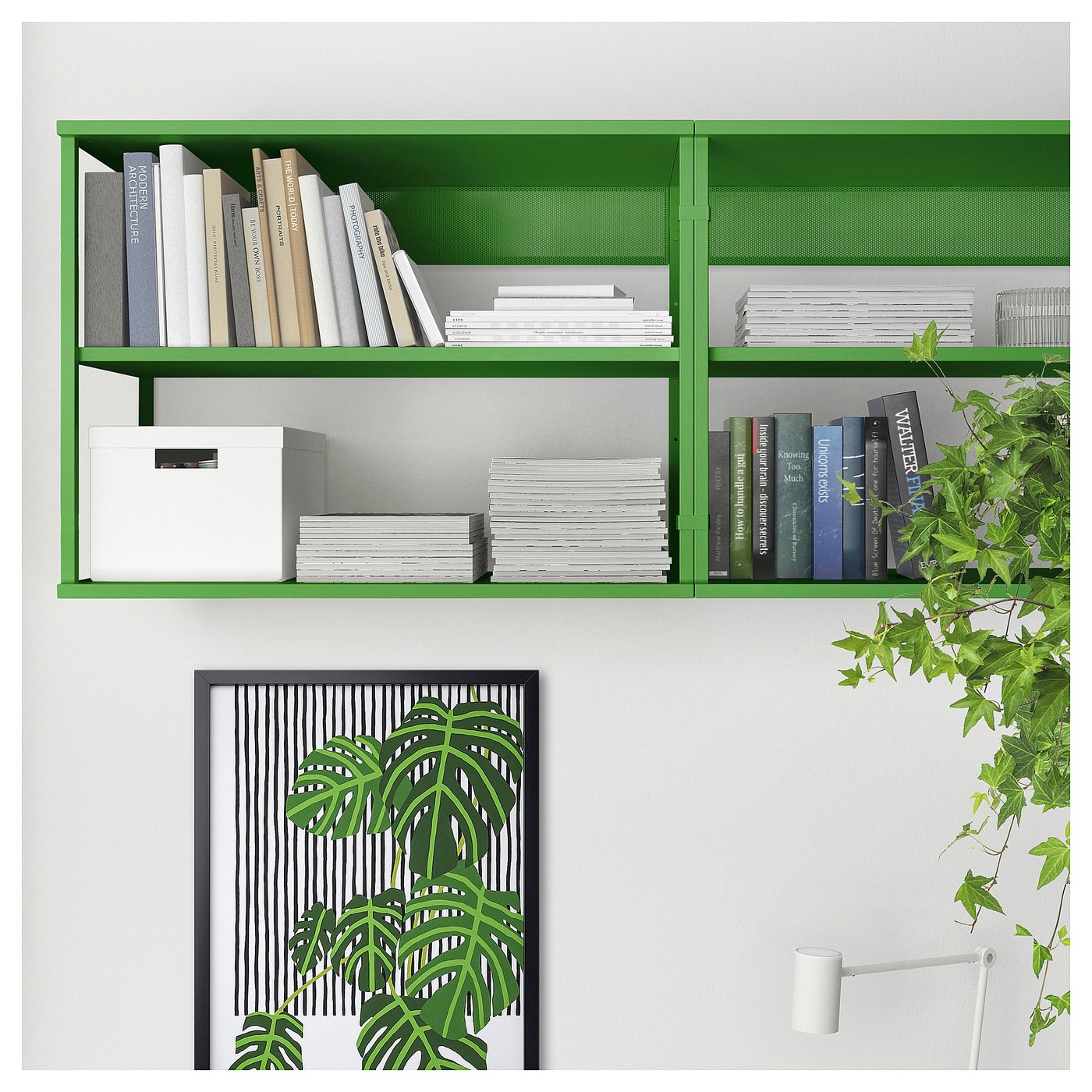 PLATSA open shelving unit, green, 80x40x60 cm - IKEA UK