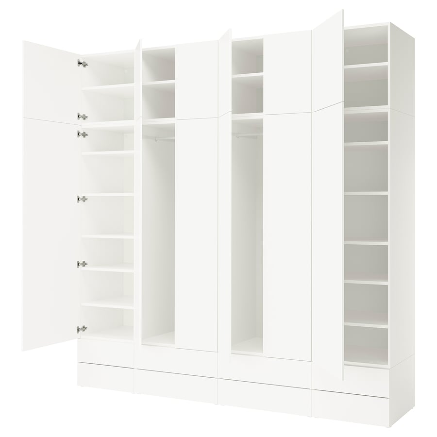 PLATSA Wardrobe combination white/FONNES white IKEA