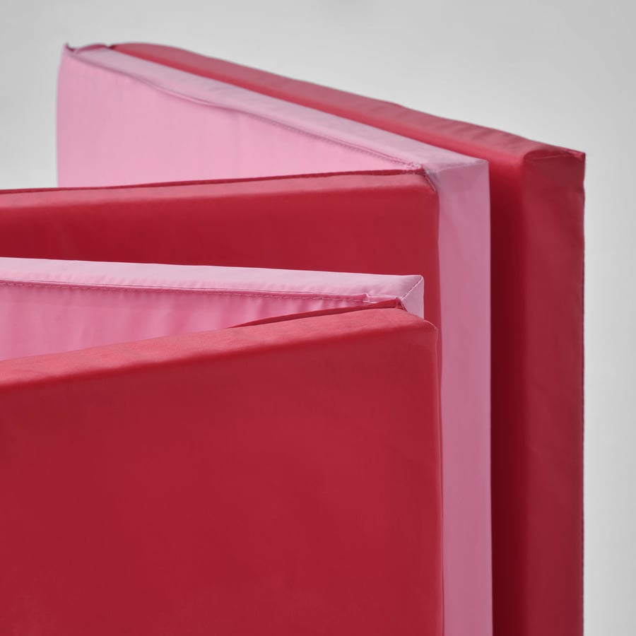 PLUFSIG folding gym mat, pink/red, 78x185 cm IKEA
