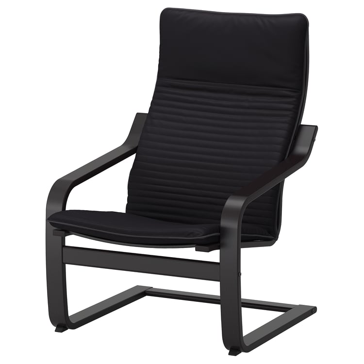 POÄNG armchair, Knisa black, armchair IKEA