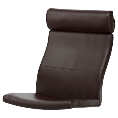 POÄNG Armchair cushion, Glose dark brown