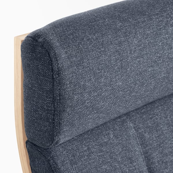 POÄNG Armchair, oak veneer/Gunnared blue