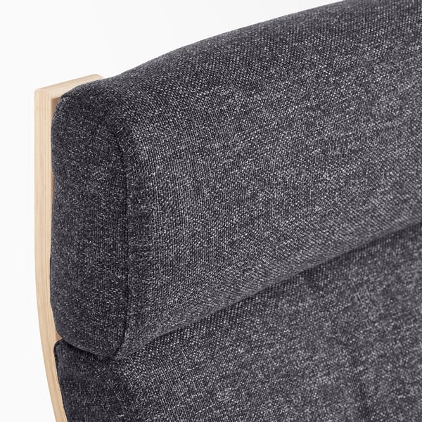 POÄNG Armchair, oak veneer/Gunnared dark grey
