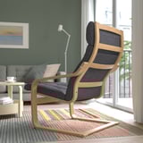 POÄNG Armchair, oak veneer/Gunnared dark grey