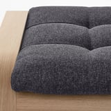 POÄNG Footstool, oak veneer/Gunnared dark grey