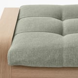 POÄNG Footstool, oak veneer/Gunnared light green