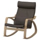 POÄNG Rocking-chair, oak veneer/Glose dark brown