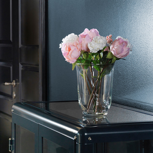 POMP Vase/lantern Clear glass 18 cm IKEA