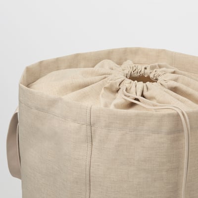 Panier De Rangement IKEA PURRPINGLA Beige - 25x20x20 Cm - Pliable - Neuf