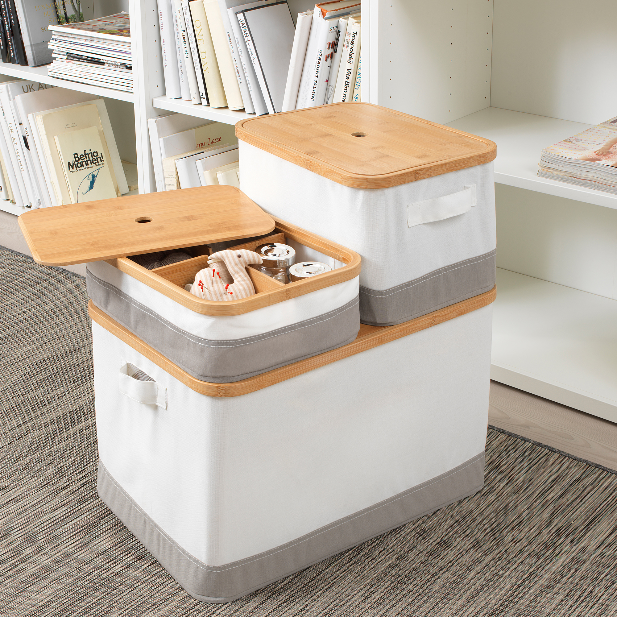 RABBLA, Box with compartments, 25x35x10 cm IKEA