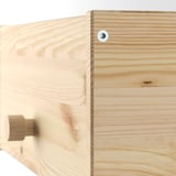 RAGGBERG Coat rack with shelf, pine, 40x21x17 cm