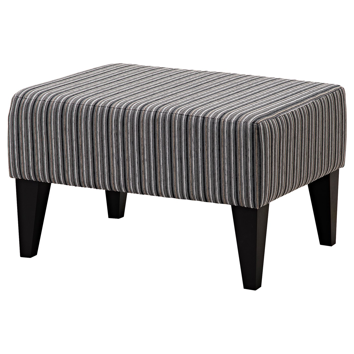 RAMSEBO Footstool dark grey, stripe IKEA