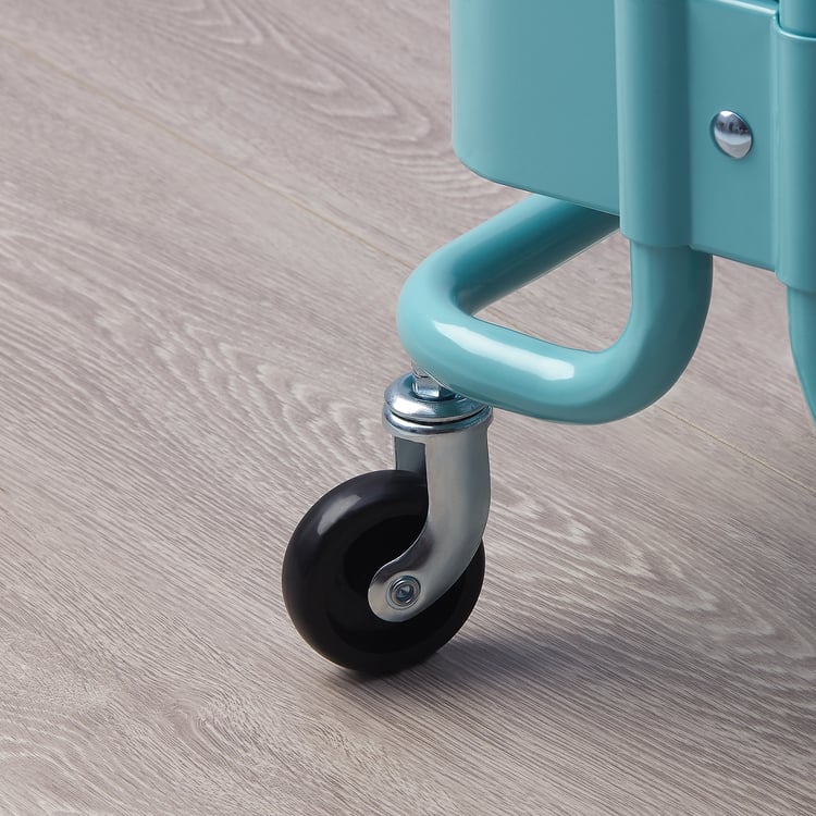 RÅSHULT trolley, turquoise, 28x38x65 cm IKEA