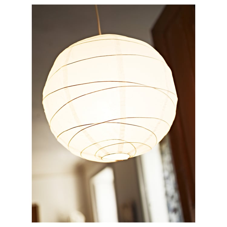 REGOLIT pendant lamp shade, white/handmade, 45 cm IKEA
