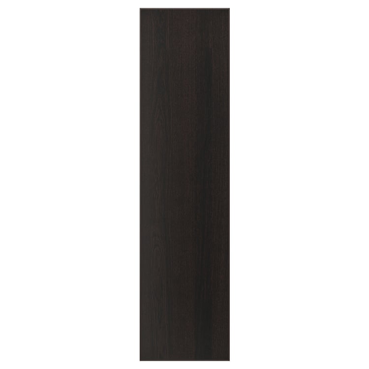 REPVÅG Door with hinges, blackbrown stained oak veneer, 50x195 cm IKEA