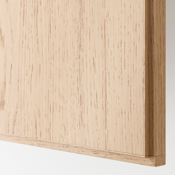 REPVÅG Door with hinges, white stained oak veneer, 50x195 cm IKEA