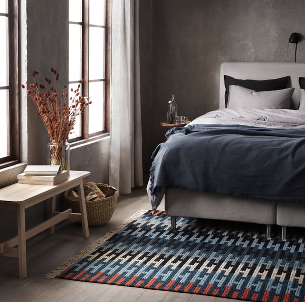 RESENSTAD Rug, flatwoven, handmade multicolour, 170x240 cm