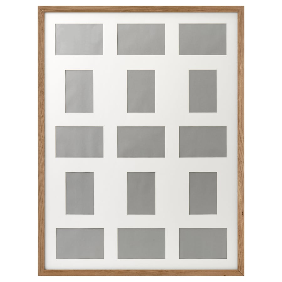 RIBBA oak effect, for 15 pictures IKEA