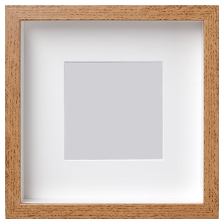 RIBBA oak effect, Frame, Picture without mount width 23 cm IKEA