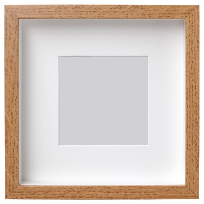 RIBBA oak effect, Frame, Picture without mount width 23 cm IKEA