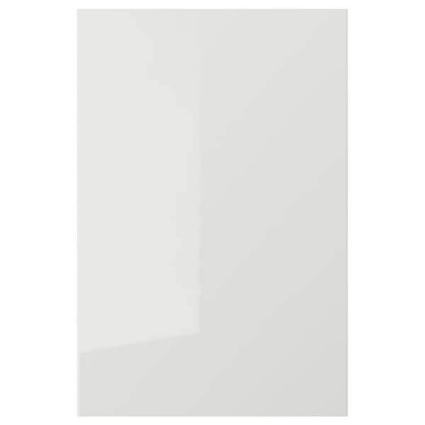 RINGHULT Door, high-gloss light grey, 40x60 cm