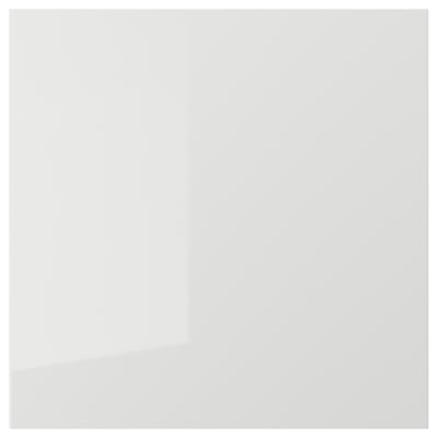 RINGHULT Door, high-gloss light grey, 60x60 cm