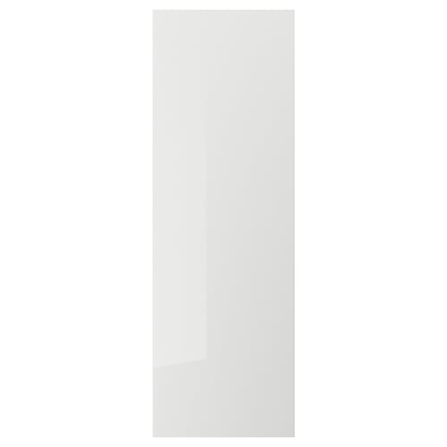 White RINGHULT kitchen cabinet door with glossy finish.
